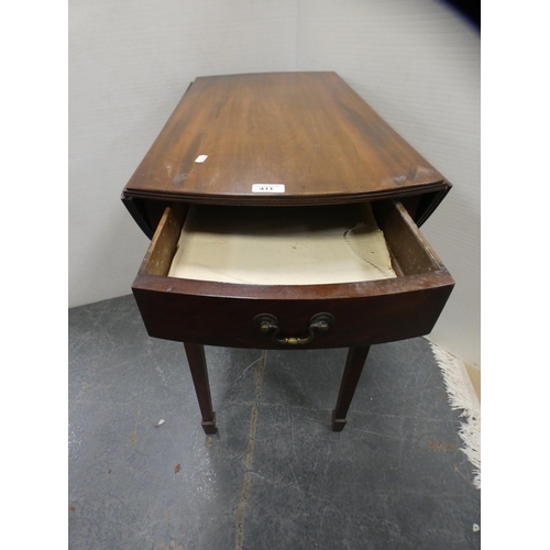 411 - Regency-style mahogany Pembroke table.