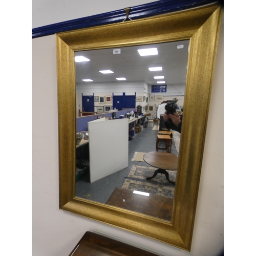 420 - Contemporary gilt framed wall mirror.