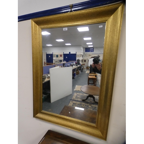 420 - Contemporary gilt framed wall mirror.