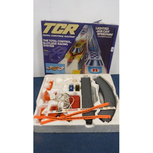 44 - Aurora AFX Formula 1 Duel racing set and a TCR Lighted Jam Car Speedway, both boxed.  (2)