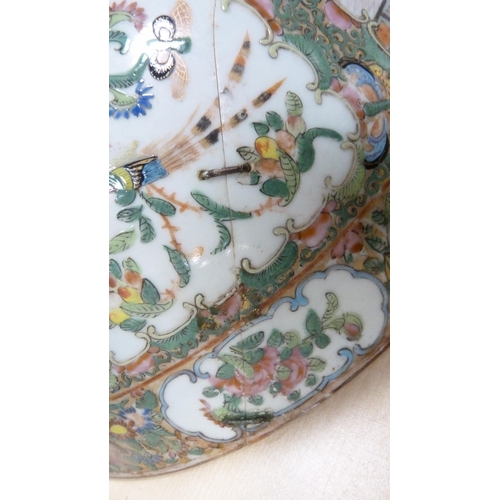 50 - 19th century Qing dynasty large Canton famille rose bowl.