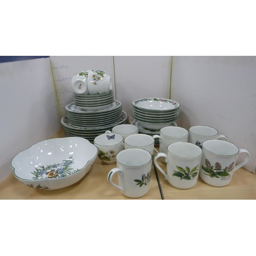 73 - Large collection of Royal Worcester 'Worcester Herb' pattern dinner and teawares, some with original... 