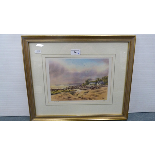 84 - Donald AyresRockcliffePencil signed limited edition print, no. 12 of 25, and two further pictures of... 