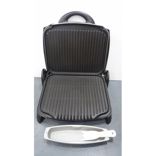 91 - Large George Foreman grill with drip tray.