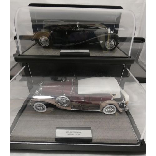 53 - Six diecast classic car models by Franklin Mint Precision Models, made in China c. 1980s, assorted s... 