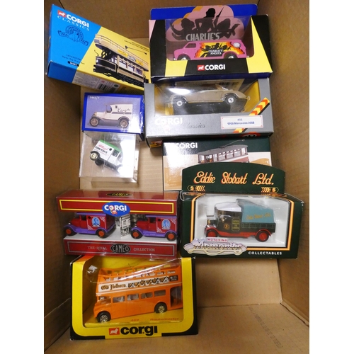 55 - Collection of miscellaneous Corgi diecast model vehicles, various scales, to include a 24301 Leyland... 