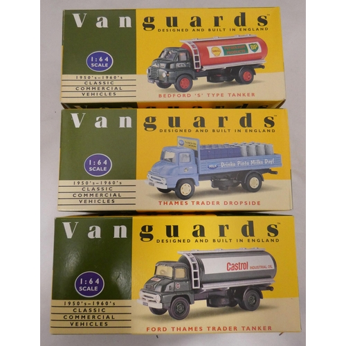 56 - Group of eight Vanguards Precision 1.64 scale diecast replica vehicles to include a VA 18000 Ever Re... 