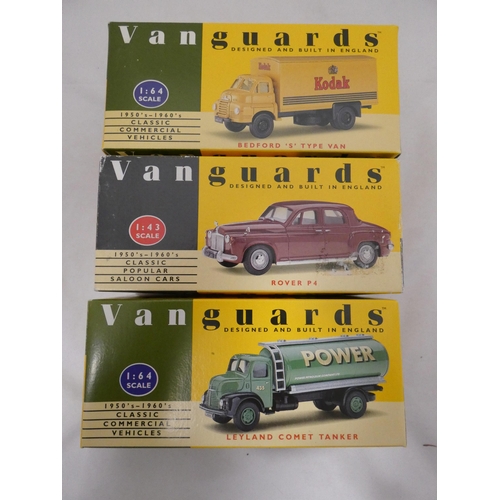 56 - Group of eight Vanguards Precision 1.64 scale diecast replica vehicles to include a VA 18000 Ever Re... 