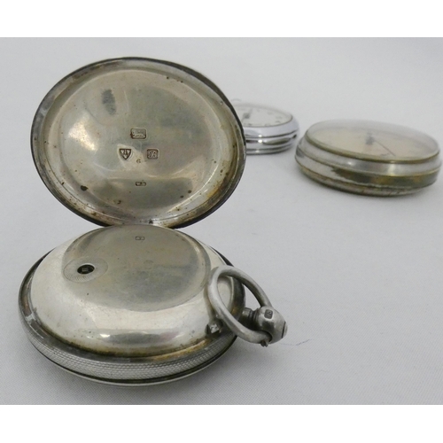 84 - Victorian full hunter silver-cased pocket watch, the dial named to Camerer Kuss & Co., London, l... 