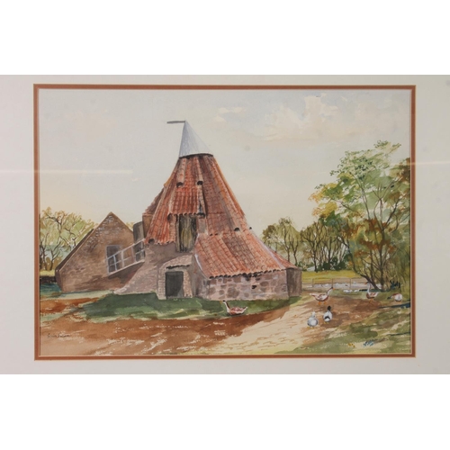 429 - GORDON BATTERS, Prestonmill, watercolour, signed lower left, 35cm x 49cm, frame 54cm x 67cm and GRAH... 