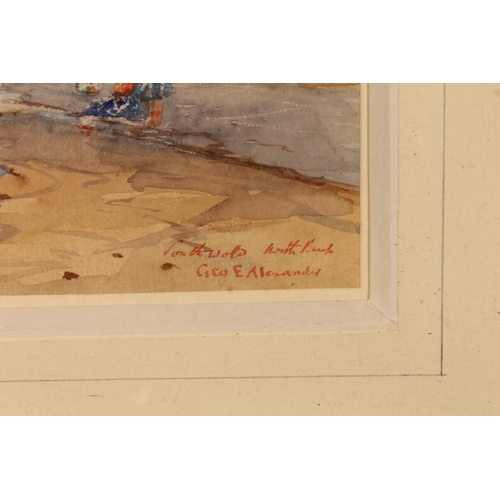 431 - GEORGE EDWARD ALEXANDER (1865-1931), Southwold North Beach, watercolour, signed lower right, 20cm x ... 