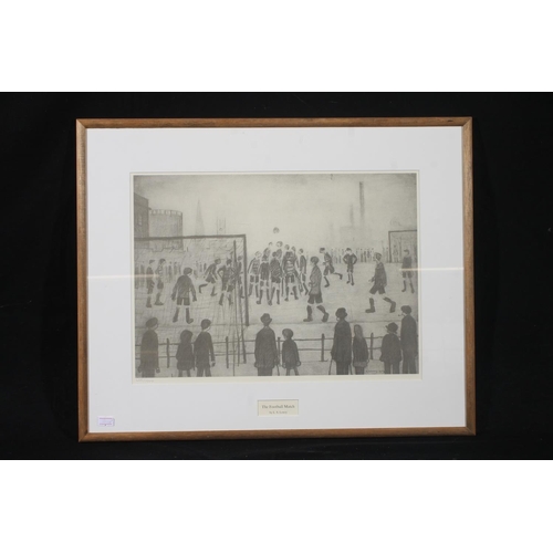 445 - LAURENCE STEPHEN LOWRY RA (1887-1976), The Football Match, print, limited edition 635/1500, Grove Fi... 