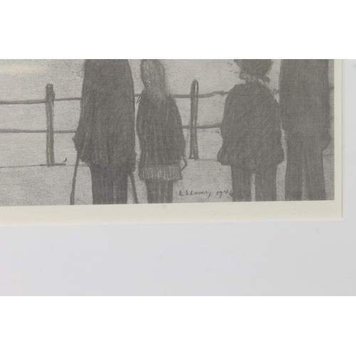 445 - LAURENCE STEPHEN LOWRY RA (1887-1976), The Football Match, print, limited edition 635/1500, Grove Fi... 