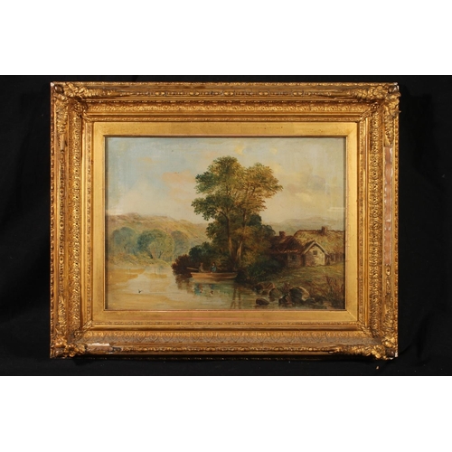 459 - W STONE, River Severn near Newtown South Wales, oil painting on canvas, signed and dated 1871 verso,... 