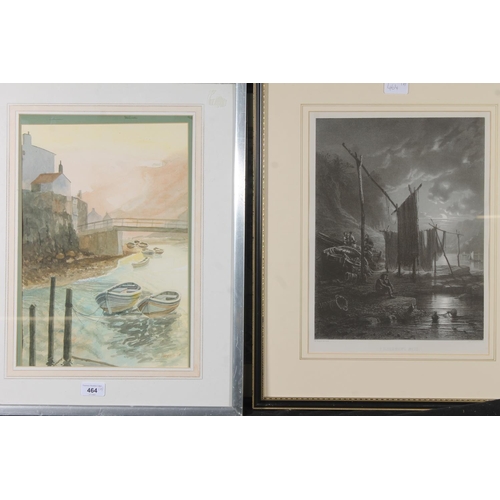 464 - L THOMSON, bridge over a river, watercolour, signed and dated '98 lower right, 39cm x 26cm, frame 56... 