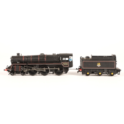 229 - Bachmann Branch-Line 00 gauge model railways 32-503 Standard Class 5MT 73030 BR Black E/Emblem BR1 T... 