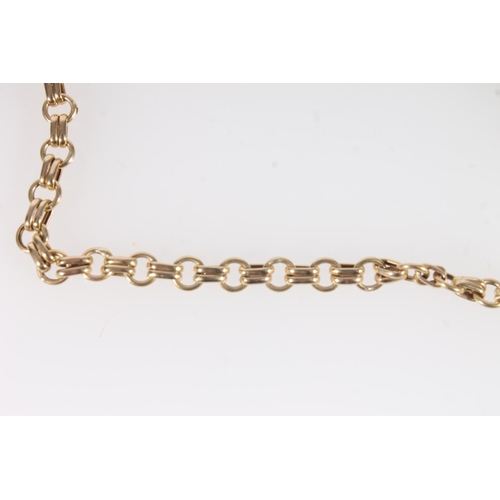 510 - 9ct gold necklace, 7.8g.