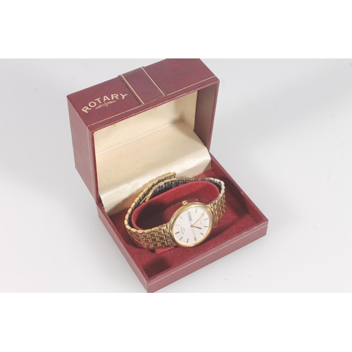 530 - Rotary gold plated wristwatch.