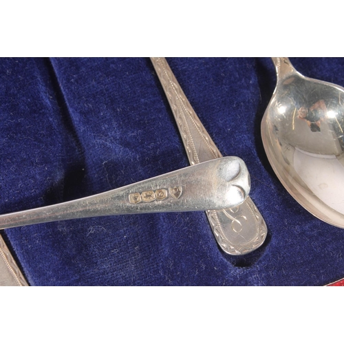 547 - Set of six hallmarked silver teaspoons, 69g.