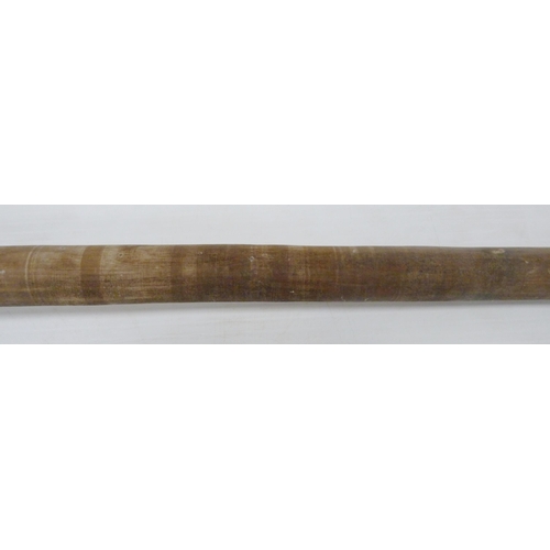 351 - Tribal Interest Rootwood fighting club, origin Fiji, with naturalistic gnarled top, tubular shaft an... 