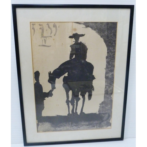 425 - After Pablo Picasso (Spanish, 1881 - 1973)'Toros y Toreros' and 'Don Quichote'Five lithographs, c. 1... 