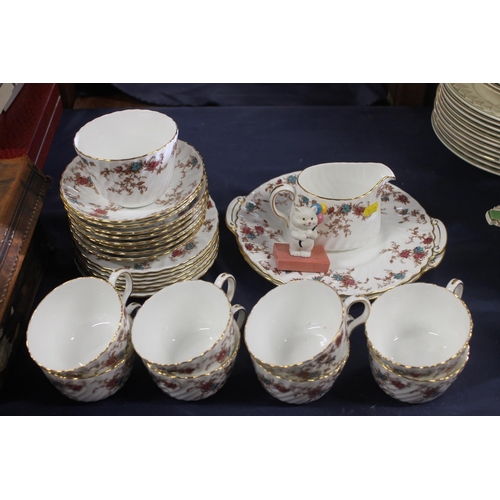 102 - Minton Ancestral pattern tea set.