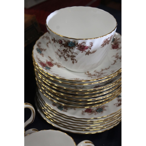 102 - Minton Ancestral pattern tea set.