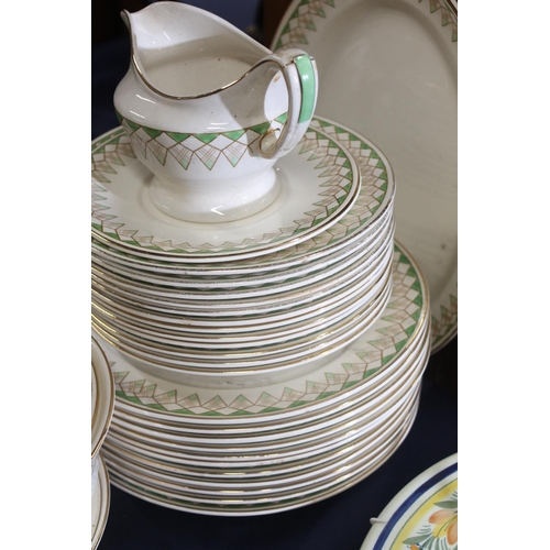 103 - Losol Ware Art Deco dinner set.