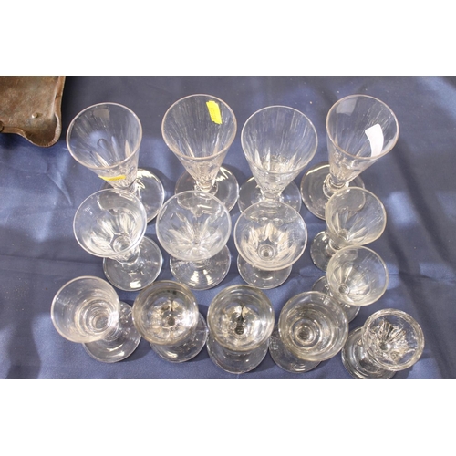 132 - Antique drinking glasses incl. toastmasters glasses etc. (qty)