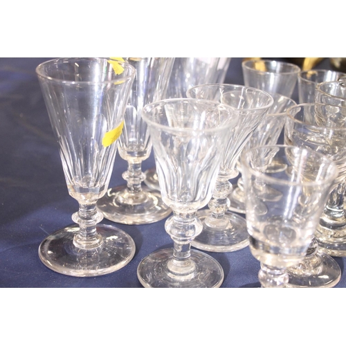 132 - Antique drinking glasses incl. toastmasters glasses etc. (qty)