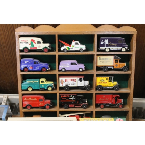 176 - Diecast model vehicles to include Atlas Editions Eddie Stobart trucks, Oxford, Lledo etc.