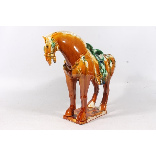 55 - Large Chinese Tang style pottery horse, H42cm.