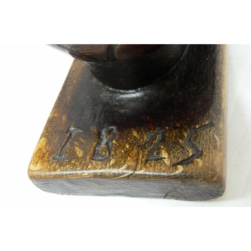 348 - Novelty smoothing plane in the form of a clog, marked to the metal 'Peugeot & CIE', inscribed '1... 