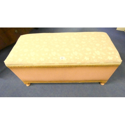 165 - Large Lloyd Loom style bedding box.