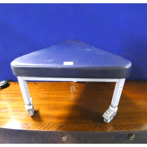 177 - Modern footstool with castors.