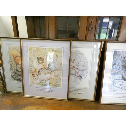 256 - Five Beatrix Potter prints.