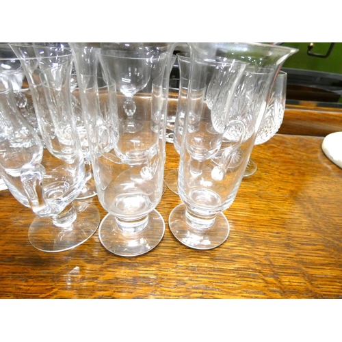 34 - Box of various glassware including tumblers etc.