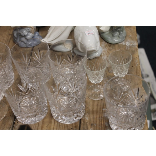 229 - Brandy glasses and other glassware.