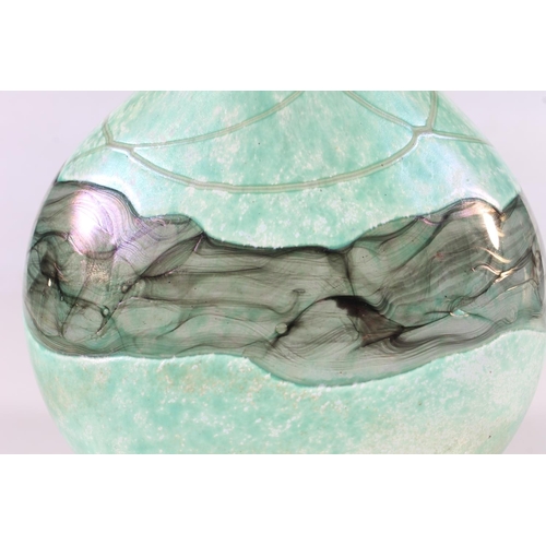 255 - Mdina iridescent art glass vase, H20cm.