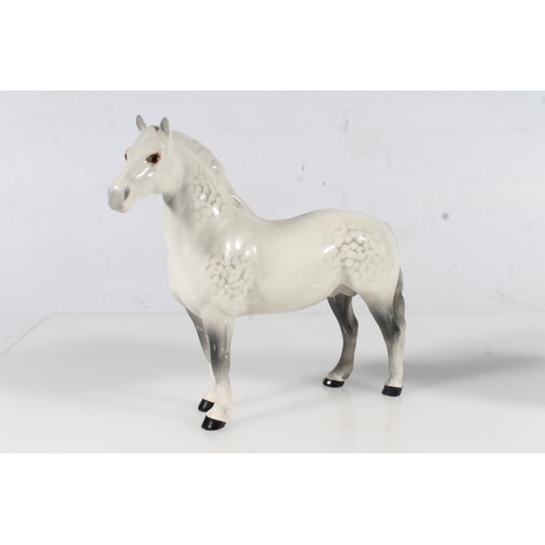 261 - Beswick Grey Welsh cob and a Pinto Piebald (2)