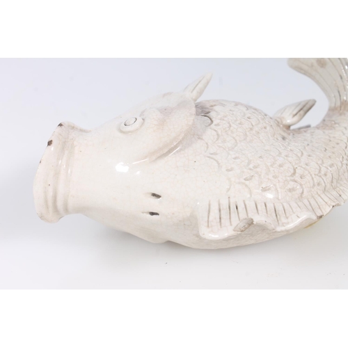 267 - Pottery model of a fish, L18cm.