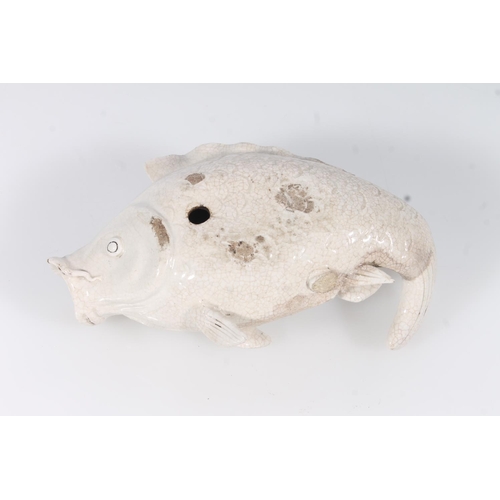 267 - Pottery model of a fish, L18cm.