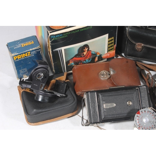 40 - Vintage Polaroid Super Colour Swinger III in original card box, Lordomat Camera with Leidolf Wetzlar... 