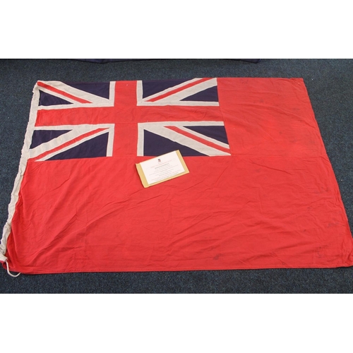 78 - 2017 PS Waverley Red Ensign flag, 125cm x 180cm, with COA.