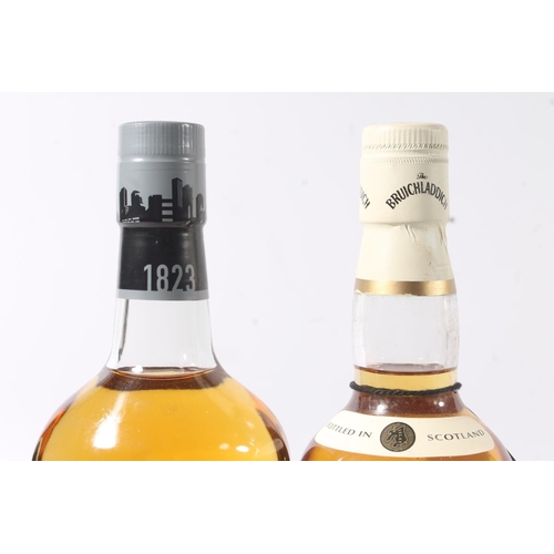 1430 - BRUICHLADDICH old style 10 year old Islay single malt Scotch whisky, 70cl 40% abv. boxed and AUCHENT... 