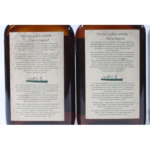 1435 - Two bottles of WHISKY GALORE Atlantic Reserve 15 year old blended Scotch whisky by SS Politician PLC... 