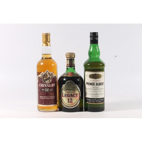 1437 - Three old blended bottles of Scotch whisky to include PRINCE ALBERT de-luxe reserve by Crown Distill... 