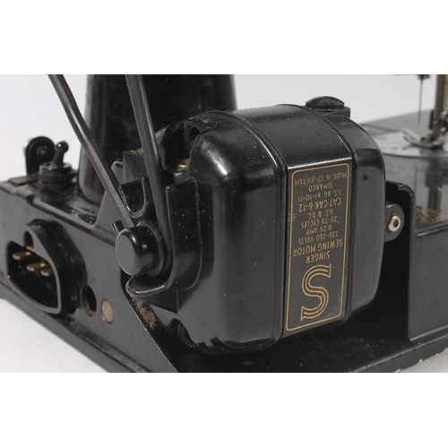 1456 - Singer 221K style model compact sewing machine, in original case.