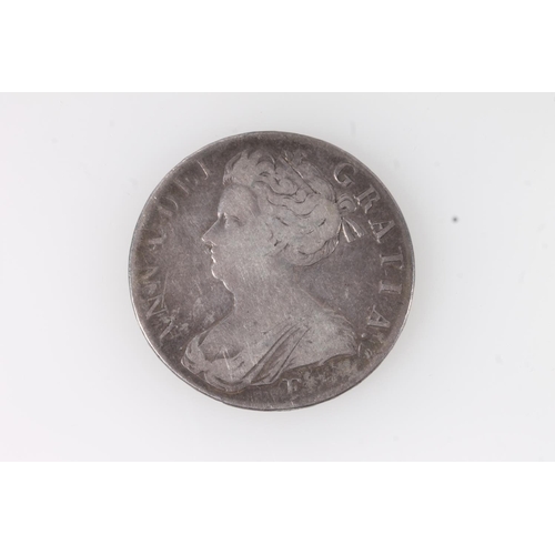 1595 - UNITED KINGDOM Queen Anne (1702-1714) silver crown 1707 E (Edinburgh Mint) SEXTO, S3600.