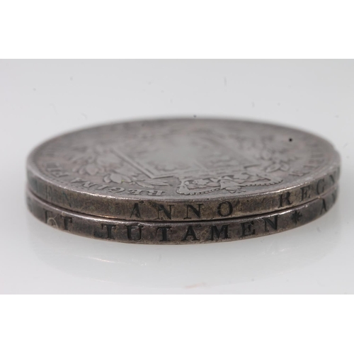 1596 - UNITED KINGDOM Queen Victoria (1837-1901) silver crown 1844 star stops and 1845 cinquefoil stops, S3... 